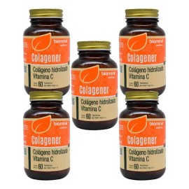 Pack5 Colagener Colágeno Hidrolizado + Vitamina C 60 Tableta