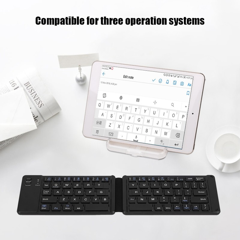 Pocket Portable Universal Foldable Wireless Bluetooth Keyboard for Tablet Phone