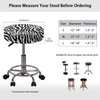 KUIFORTI Zebra Print Bar Stool Covers Set of 2 Piece