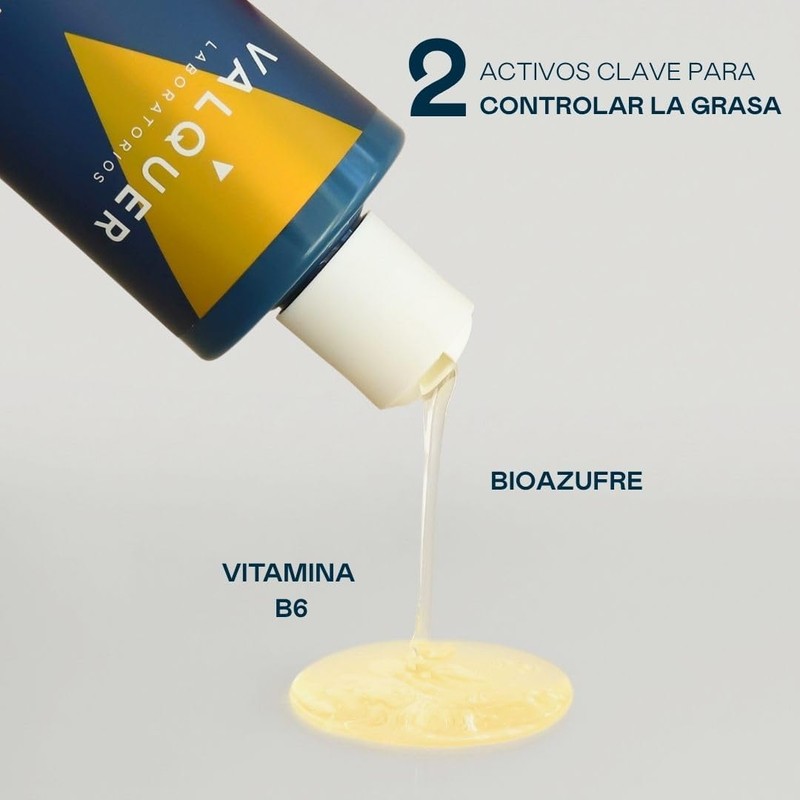 VALQUER Shampoo Antigrasa Seborregulador Zero para Cabello Graso 400 ml