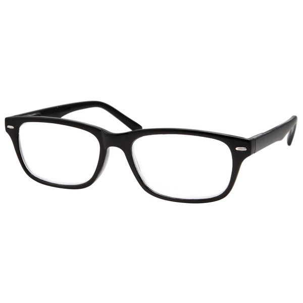 grinderPUNCH High Magnification Power Readers Slim Reading Glasses 4.00-6.00 Black/4.50