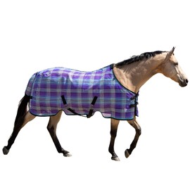 Kensington Breathable and UV Protective Sheet SureFit All Season Protection for Horse - 78", Lavender Mint