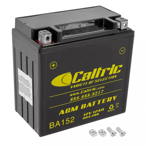 Caltric AGM Battery for Honda TRX350FE TRX350FM Rancher 350 4X4
