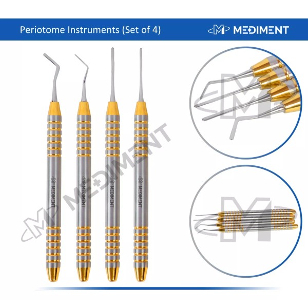 Mediment Set Of 4 Dental Periotome Scaler PDL Periodontal Ligament