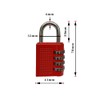 4 Digit Tough Combination Padlock for Gym Locker Bike Chain