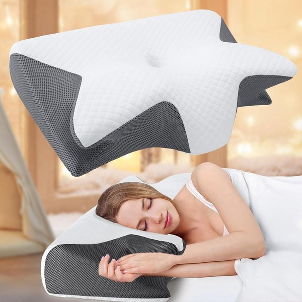 Memory Foam Neck Pillow, Soft & Comfortable Neck Pillow, Sleeping