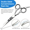 Professional Curved Dog Grooming Scissors with Rounded Tips, Cat Shears,
