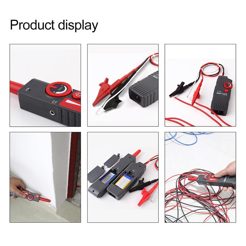 GAMWATER Underground Wire Locator, Wire Tracer with Earphone, Anti-Interference Buried