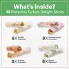 Eastanbul Turkish Delight, 8.8oz, Turkish Delights Candy Sticks Pistachio Filled