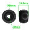 cyclingcolors 10 x Plastic Castors 40 mm Black Castor Guide