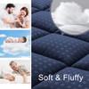 HYLEORY King Mattress Pad Quilted Fitted Mattress Protector Cooling Pillow