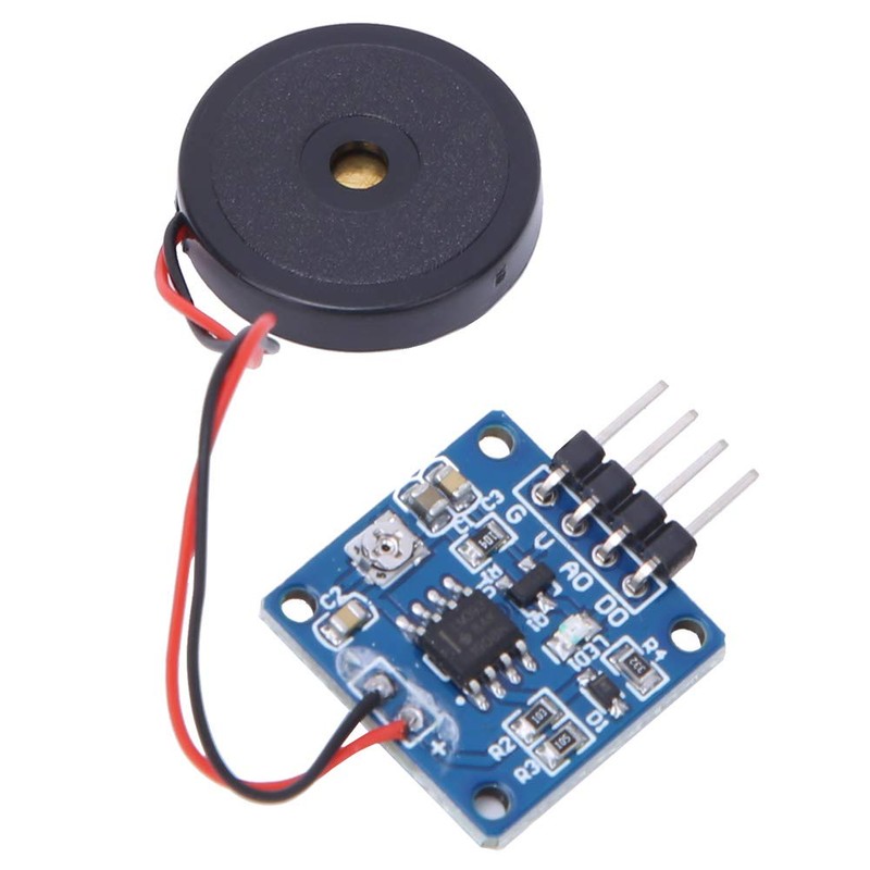 2PCS Piezoelectric Vibration Tapping Sensor Module Vibration Switch Module 5.0V
