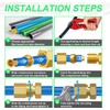 280PCS Compression Fittings Assortment kit - 8 Sizes Brass Compression