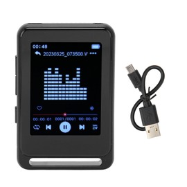 2.4 Inch Music Player Full Touch Scree Portable MP3 Player Bluetooth 5.0 High Definition MP3 Player for Sports Electronic Book 16GB