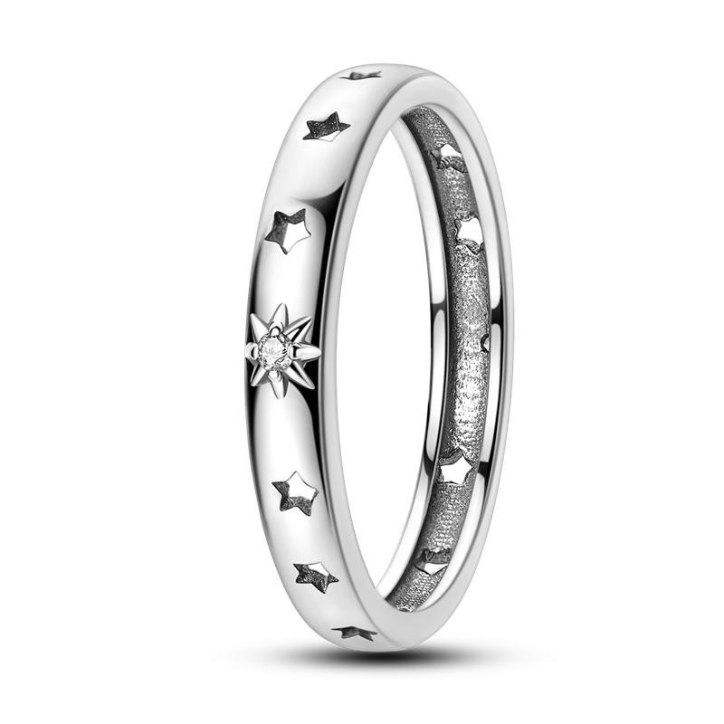 Mula Celestial Ring - 925 Silver and Platinum Plated Celestial