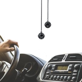 Car Dice Rear View Mirror Accessories Metal Dice for Car Ornament Rear View Mirror Hanging Accessories