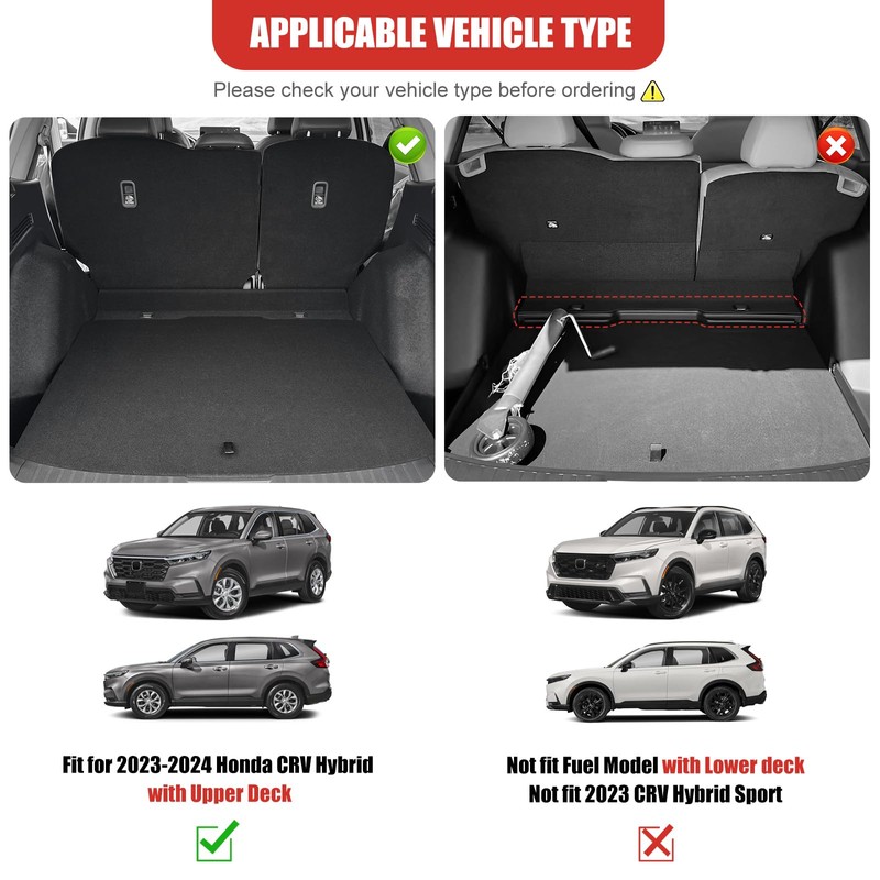 Utiiy Cargo Liner Fit for 2023-2024 2025 Honda CRV Hybrid