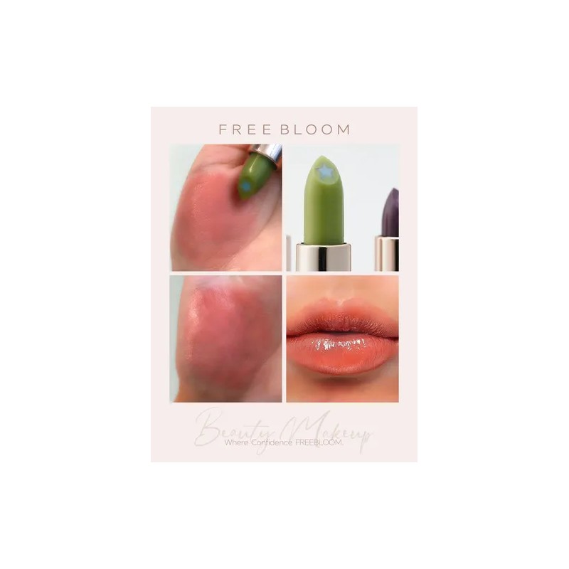 Barra De Lapiz Labial Mágica Que Cambia De Color De
