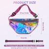 ZUHEHI Clear Fanny Pack, Waterproof Waist Bag with Adjustable Straps,