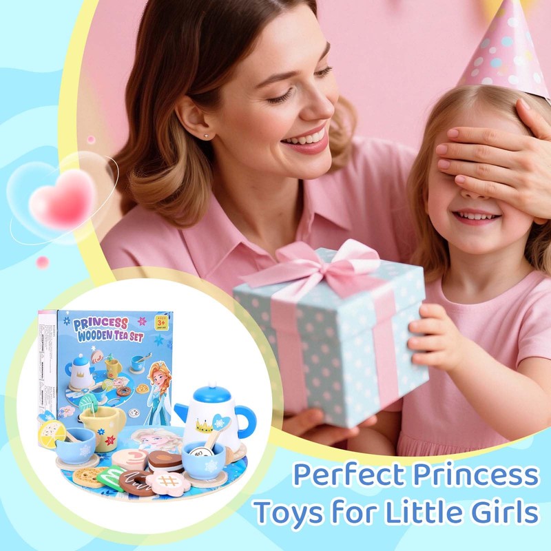 Meland Tea Set Kids for Kids Age 3-6