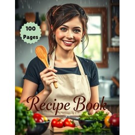 Custom Recipe Journal | A Blank Cookbook to Write & Organize Your Favorite Recipes: 100 Pages for Recording Ingredients, Cooking Instructions & Notes