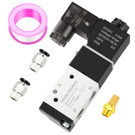 TAILONZ PNEUMATIC 1/8"NPT Solenoid Valve 3V110-06 DC24V Single Coil Pilot-Operated Electric 2 Position 3 Way Connection Type (Junction Box)