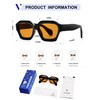 VANLINKER Thick Square Sunglasses for Men Women Retro Vintage Chunky