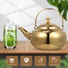 Cabilock Tea Kettle Kettle Induction Stainless Steel Kettle Gold Whistling