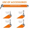 Offset Extension Wrench, Zero Degree Ratchet Extension Set Impact Ready