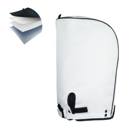 SANDIAN, Golf Bag Rain Hood Cover V3 Cape, Upgraded Version Color Hood3, Padded Club Protection, Heavy Duty All Weather Resistant, One Size Fits Most Stand Carry Cart Tour Bags [White Color]