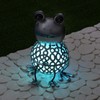 GloBrite Colour Changing LED Garden Metal Scroll Solar Light -