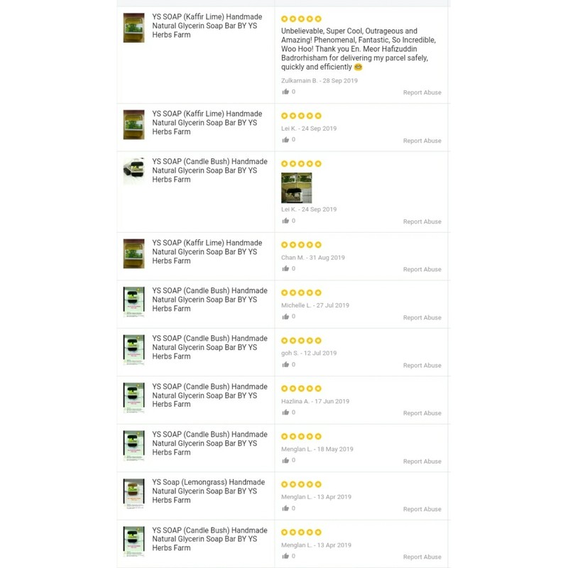 SABUN YS (Limau Purut) Buatan Tangan Oleh Ys Herbs Farm