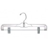 Only Hangers 14" Clear Plastic Pan/Skirt Hanger (pack of 12)