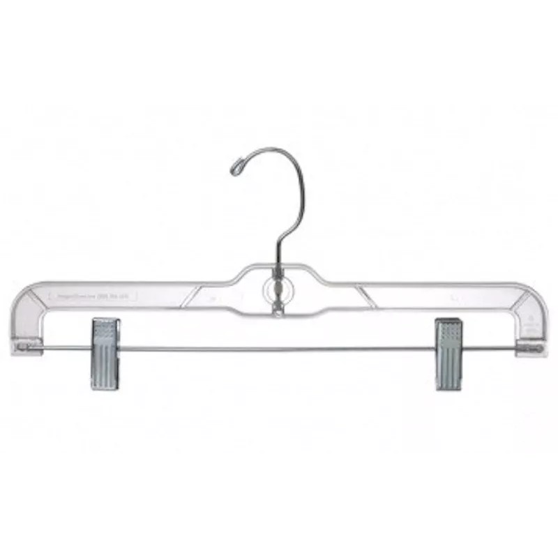 Only Hangers 14" Clear Plastic Pan/Skirt Hanger (pack of 12)
