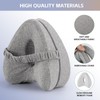 Memory Foam Knee Pillow, 1 Count Sleeping Leg Pillow, Leg