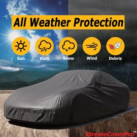 All Weather Waterproof car Cover Good for rain Snow uv Protection dust Small Coupe TT Z3 del Sol S2000 MX-5 Miata SLK Solstice MR2 MRS Black