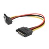 10 Pack SATA Cables 15 Pin 90 Degree Male to