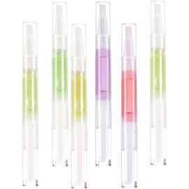 Aceite revitalizante para cutículas y cuidado de uñas 6 unidades con extracto vegetal para uso en salón y en casa 5 ml suero hidratante transparente Varios estilos