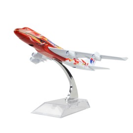 LESES Diecast Plane Model 1:400 scale Hibiscus Boeing 747 Airplane Model for Decoration or Gift
