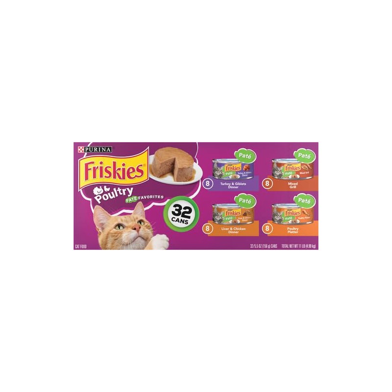 Purina Friskies. Classic Pate - Comida para Gatos, Paquete Variado,