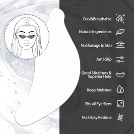 Lunamoon Eye Pads for Eyelash Extension Eyelash Pads Eye Pads Eyelash Extension Pad Eyelash Pads Eye Gel Pads Eyelash Lifting Pad Eyelash Colouring Pad Lash Extension Pads 50 Pairs (Dolphin-Black)