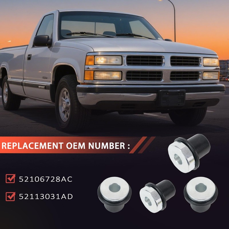 4PCS Steering Rack and Pinion Mount Bushing Compatible with 2000-2012