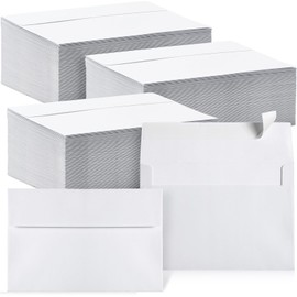 Fainne 800 Pcs White Envelopes Self Adhesive Printable Envelope Bulk for Invitation, Wedding, Baby Shower, Photography, Thank Note, Postcard, Greeting Card, Mailing, Graduation (A6 4.75 x 6.5 Inch)