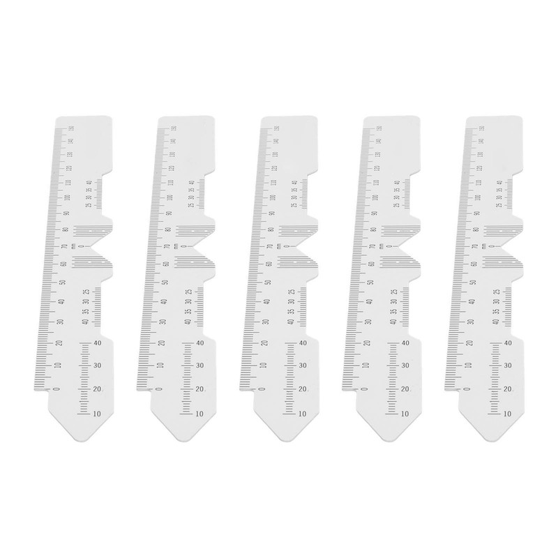 5pcs Ophthalmic PD Ruler Clear Data Marking Smoothing Edges Pupillary