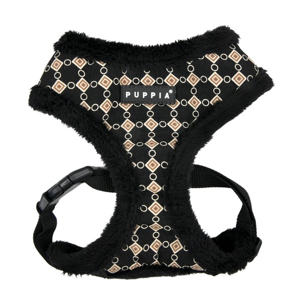 Puppia Jace Dog Harness Over-The-Head Warm Winter Diamond Pattern Adjustable