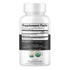 Organic Side Maca Negra Orgánica 500mg 60 Caps Sfn