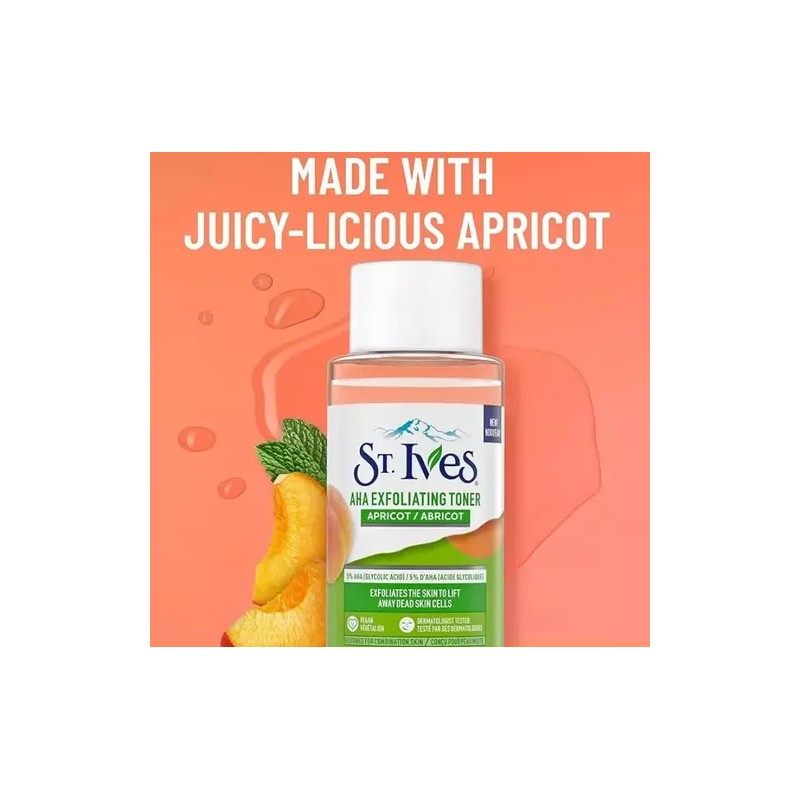 Ives Apricot Aha Tónico Facial Vegano Exfoliante