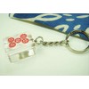 Clear Mah Jongg Pies (Large) Key Chain [Red Stay Pin]