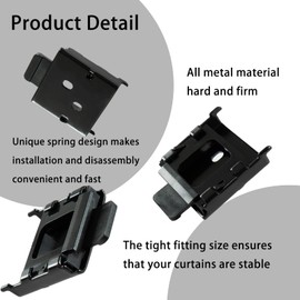YCUHEN coolaroo Replacement Parts - Outside Mounted Blinds Curtain Rod Bracket Attachment, Vertical Blinds Replacement Parts, Deer Blind Brackets & Mini Blind Brackets for Blinds Replacement