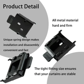 YCUHEN coolaroo Replacement Parts - Outside Mounted Blinds Curtain Rod Bracket Attachment, Vertical Blinds Replacement Parts, Deer Blind Brackets & Mini Blind Brackets for Blinds Replacement